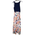NWT K Studio Collection Maxi Dress MEDIUM Sleeveless Floral Belted Tie Waist Photo 2
