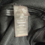 Calvin Klein  Jumpsuit XS Black Faux Leather Wide Leg V-Neck Tie Waist Formal Photo 8