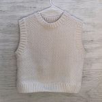 H&M Cream Sweater Vest Photo 0