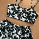 Torn By Ronny Kobo White & Black Palm Tree Matching Set Photo 7