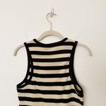 Rachel Parcell [] Tan Black Striped Ribbed Knit Racerback Sleeveless Tank NWT XL Photo 3