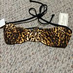 Shoshanna NWT  Leopard Multi Halter Bikini Top- Size B (Small) Photo 2