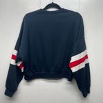 Divided Navy Blue Long Sleeve Cropped Women's Sweatshirt Small Activewear Casual Photo 2