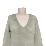 Rag and Bone  Sage Green‎ Chunky Knit Merino Wool Sweater Size XXS Photo 2