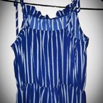 Striped Blue and White Romper Photo 1