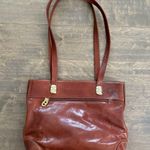 Vintage 90’s Mariano Orlandi Italian Tan Leather Tote Shoulder Bag Photo 4