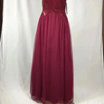 Trixxi Size 11 Burgundy Sequence Strapless Evening Gown. New With Tags Photo 2