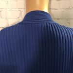 Vintage Grace Royal Blue Vneck Ribbed Sweater XL Photo 6