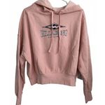 Billabong All Time Fleece Pullover Sweatshirt Graphic Hoodie Dusty Peach Pink M Photo 4