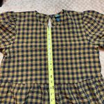 Wild Fable  Black Tan Gingham Dress Puff Sleeve Babydoll Size S Cottagecore Fall Photo 9