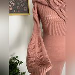 Arden B Dusty rose off the shoulder sweater dress balletcore cottagecore modern boho Photo 4
