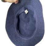 VINTAGE ANGORA BUCKET HAT Navy Boho Regency Cute Chic Photo 2