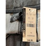 New York Co Battery Park Stretch Trouser Gray Wide Leg Uptown Rise 16 Denim NWT Photo 11