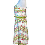 Liz Claiborne Spring Parade Strapless A-line Dress 10 White Floral Cottage NWT Photo 2