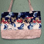 Vintage Quilted butterfly tote bag purse Photo 2