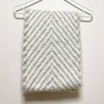 Urban Outfitters Gray White Infinity Eyelash Scarf Photo 0