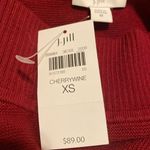 JJILL SIZE XS RIBBED 100%Cotton Sweater Cherry Photo 11