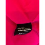 Line and Dot Hot PInk Pleat Swing Dress Peasant Drawstring Neckline Long Sleeves Sz Medium Photo 12