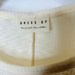 Dress Up Ribbed Oversized Tunic T Shirt Boxy Sz Medium Ivory Color Photo 4