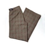 Lilly Pulitzer White Tag Brown Academia Plaid Wide Leg Trousers Photo 0