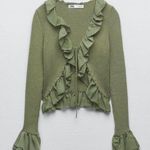 ZARA Ruffle Knit Cárdigan Photo 2