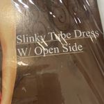 Leg Avenue Dress Slinky Tube Dress Side Cut Out Tube sexy Bodycon ONE SIZE Photo 2