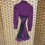 Purple And Black Ruffle Dress Size Small Photo 1