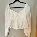 Francesca's Women’s White Blouse Photo 0