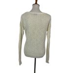 Sea Bleu Women’s Sweater Crochet XS White Long Sleeve Oversized Cottagecore Photo 2