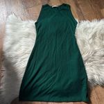Reformation  Kris Ribbed Bodycon Mini Dress In Forest Green Photo 3