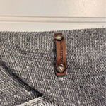 Ruff Hewn  Silk Blend Full Zip Raw Hem Sweater Two-Tone Gray Women’s Size Large Photo 4