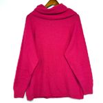 VTG Eminent M Silk Wool Blend Turtleneck Sweater Pink Fuzzy Soft Knit Preppy 90s Size M Photo 3