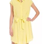 Tory Burch $395 Gigi Lemon Curd Cap Sleeve Silk Shirtdress Dress Size 8 Photo 6