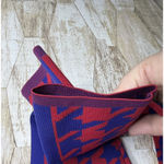 Nike ‎ Women’s Size S Houndstooth Knit Leggings Red Blue Geometric Athletic Photo 3