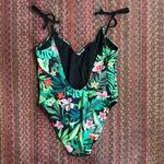 PINK - Victoria's Secret VICTORIAS SECRET PINK TROPICAL PINK ONE PIECE BIKINI HIGH CUT LEG Photo 4