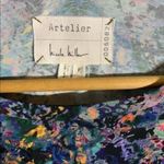 Nicole Miller Artelier Crew Neck Abstract Navy Print Long Sleeve Mini Dress S Photo 4