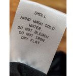 Hommage Women Solid Black Polyurethane Pull On A-Line Knee Length Skirt Size S Photo 6