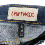Driftwood Colette Cropped Embroidered Jeans Size 27 Photo 8