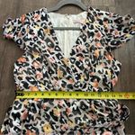 Hutch  Anthropologie Ivory Surplice Leopard Short Sleeve Romper 4 Photo 10