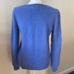 Aspen 100% Cashmere 2 Ply Slim Fit Crewneck Sweater Blue Size L Photo 1