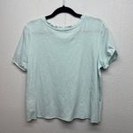 Anthropologie Baby Blue Everyday Wear Lightweight Cotton T-Shirt Womens Medium Photo 6