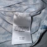 Blue and White Animal Print Hoodie Sweater Size M Photo 3