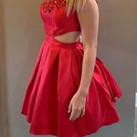 Sherri Hill Red Homecoming Dress Photo 0