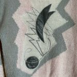 Andene Vintage 1980’s Pink & Gray Abstract Sweater Photo 1