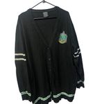 Harry Potter Slytherin House Crest Black V Neck Cardigan Size 16 Photo 5