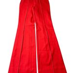Anthropologie  THE ESSENTIAL TROUSERS in Vibrant Red size 2 NEW Christmas Photo 0