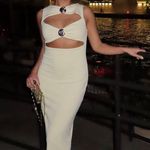 ZARA  maxi dress conch cutout fitted bodycon party cocktail evening  Photo 2