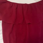 A'Gaci Burgundy Off-Shoulder Blouse Photo 2