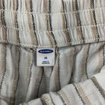 Old Navy  Natural Striped High Rise Linen Blend Pull On Shorts XS Photo 1