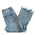Wild Fable  Women’s Size 10 Jeans Zipper Detail High Rise Ankle Fray Hem Festival Photo 5